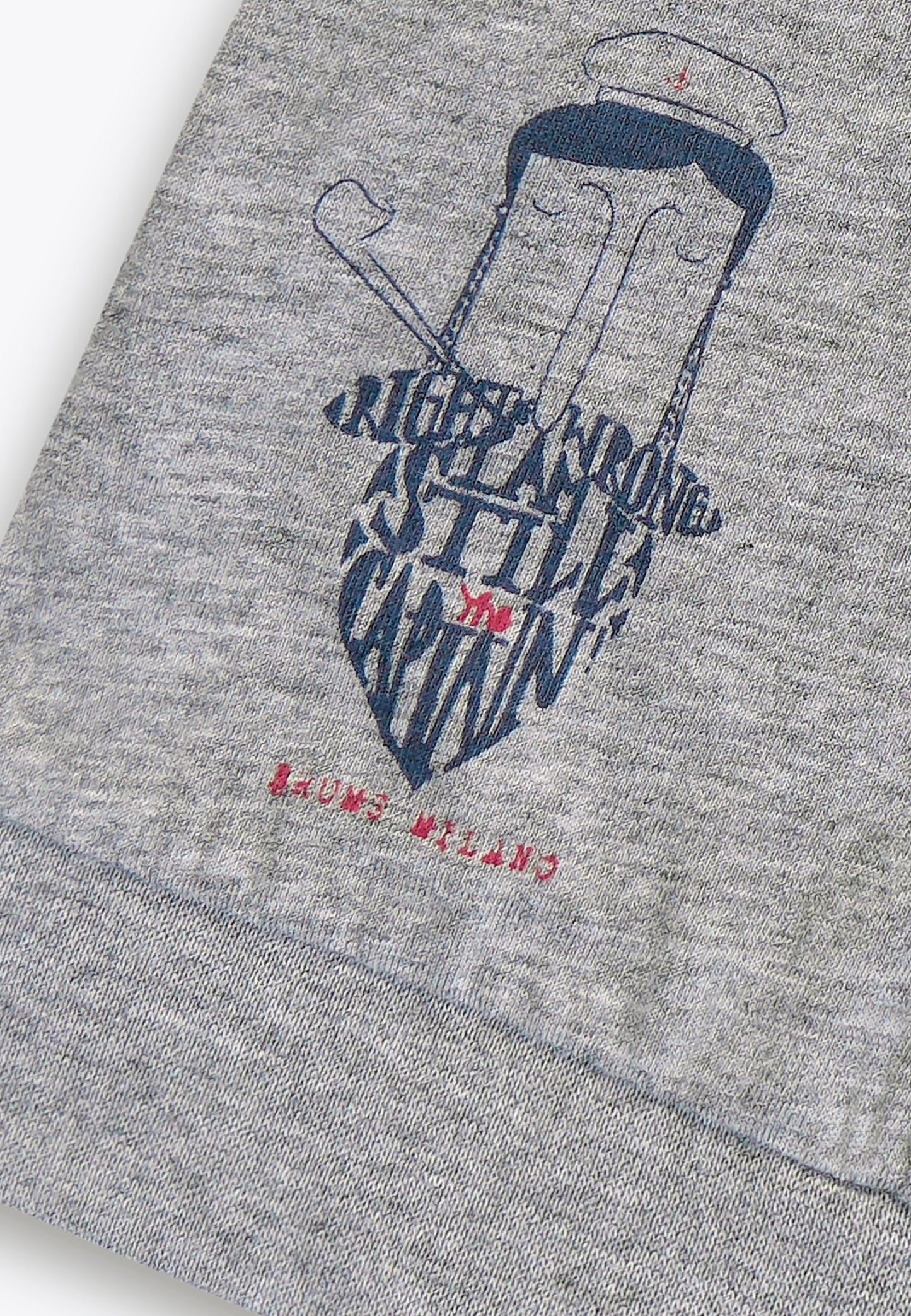 T-Shirt con Finto Gilet in Jersey
