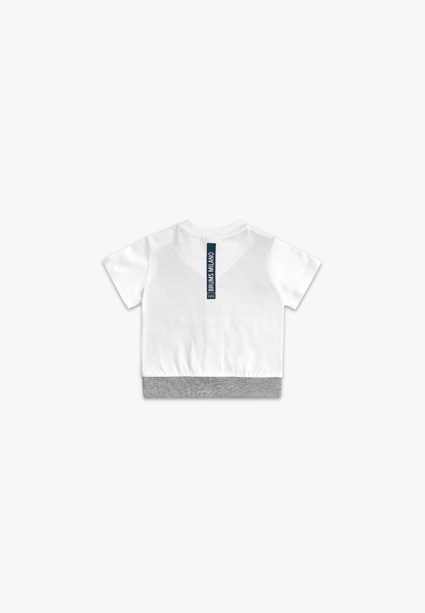 T-Shirt con Finto Gilet in Jersey