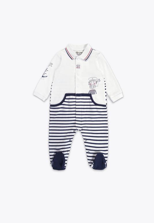 Interlock Onesie with Front Opening