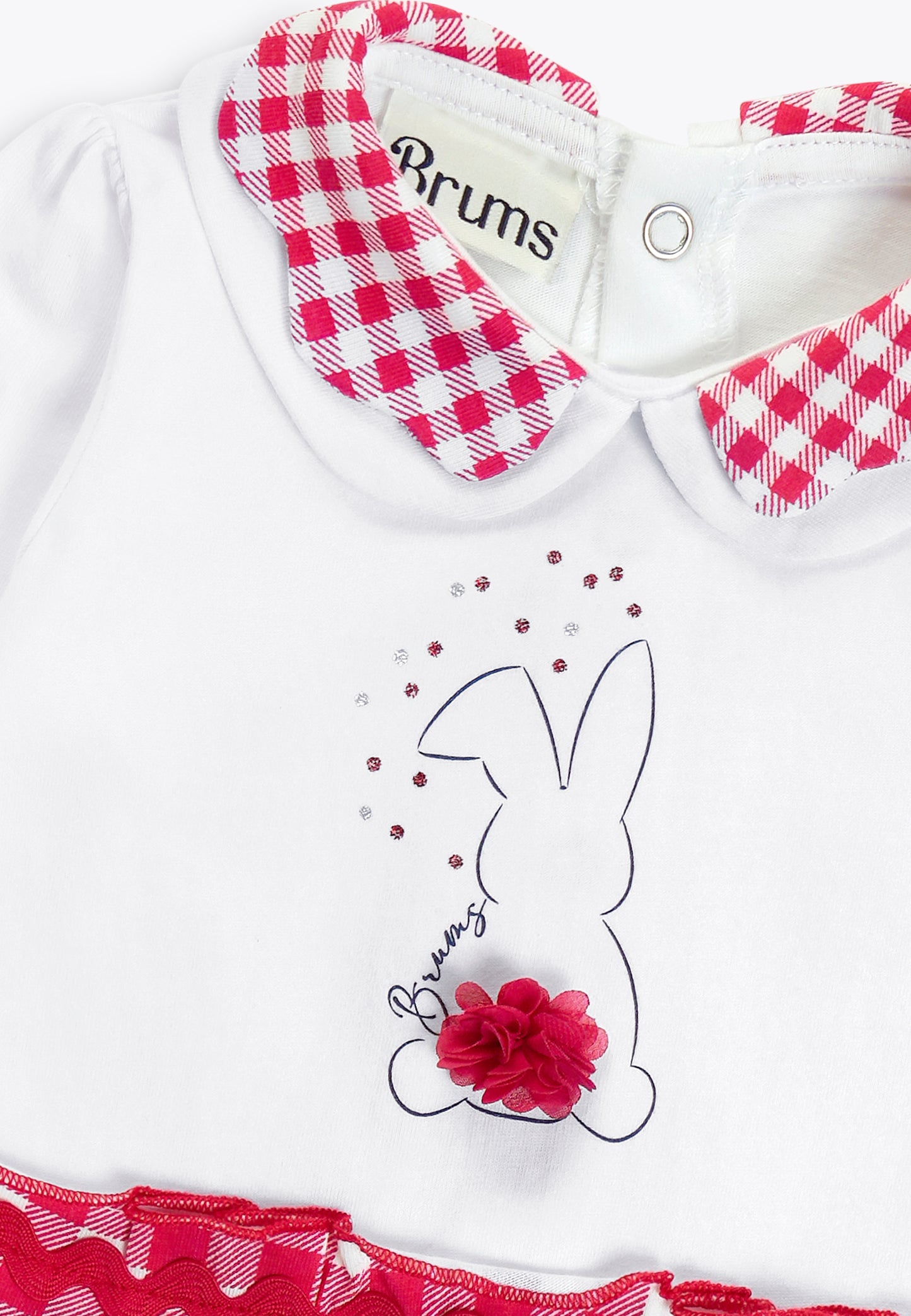 Onesie with Vichy Print in Jersey