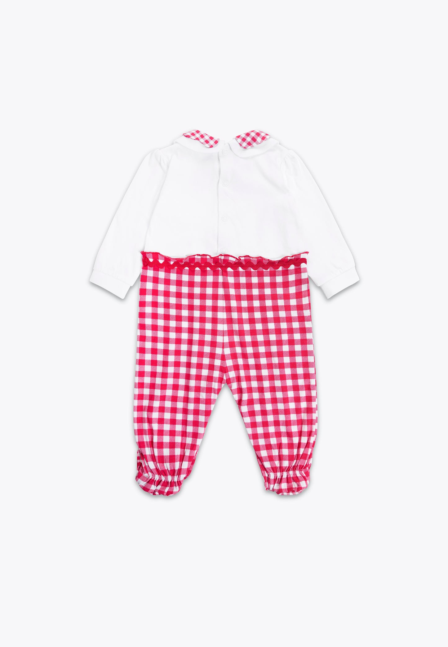Onesie with Vichy Print in Jersey