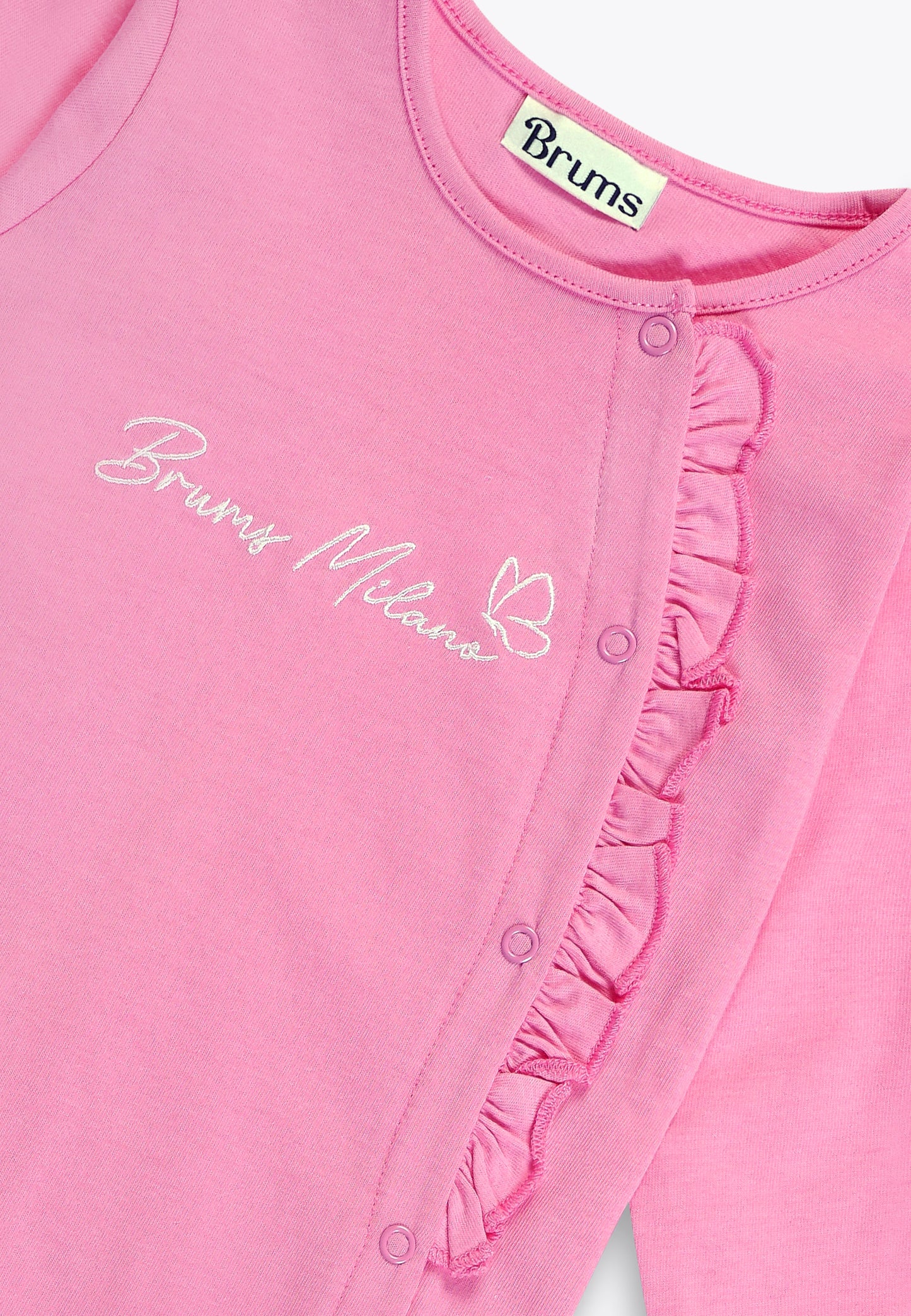 Onesie with Front Opening in Jersey