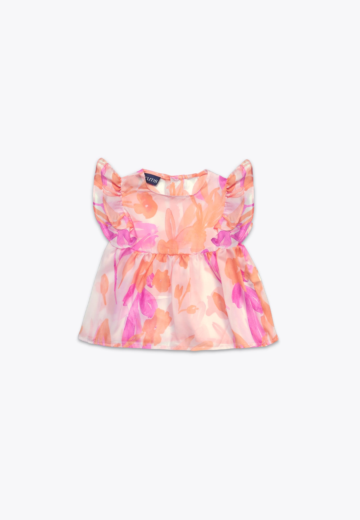 Patterned Satin Top with Tank Top