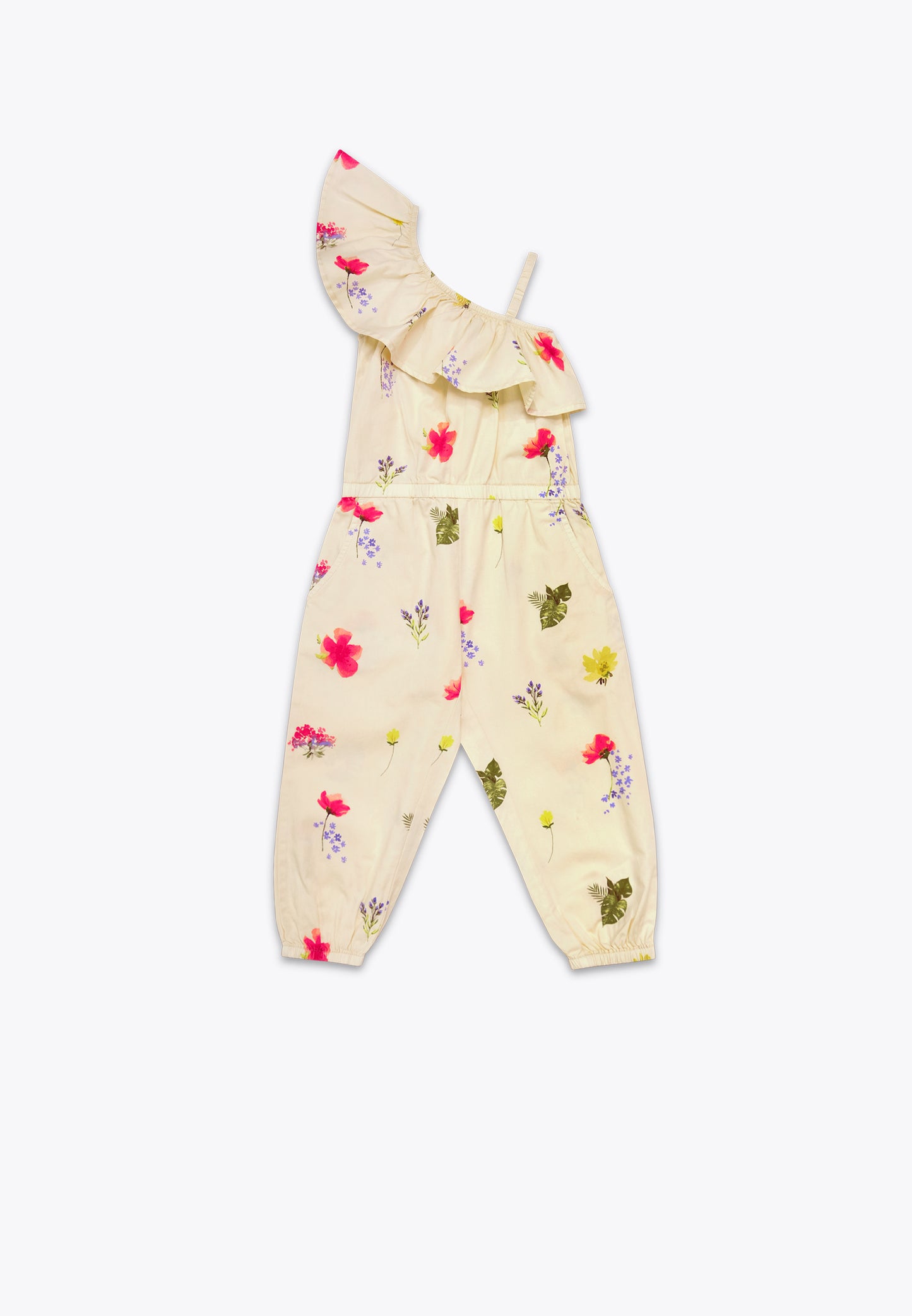 Gabardine Jumpsuit with Allover Print