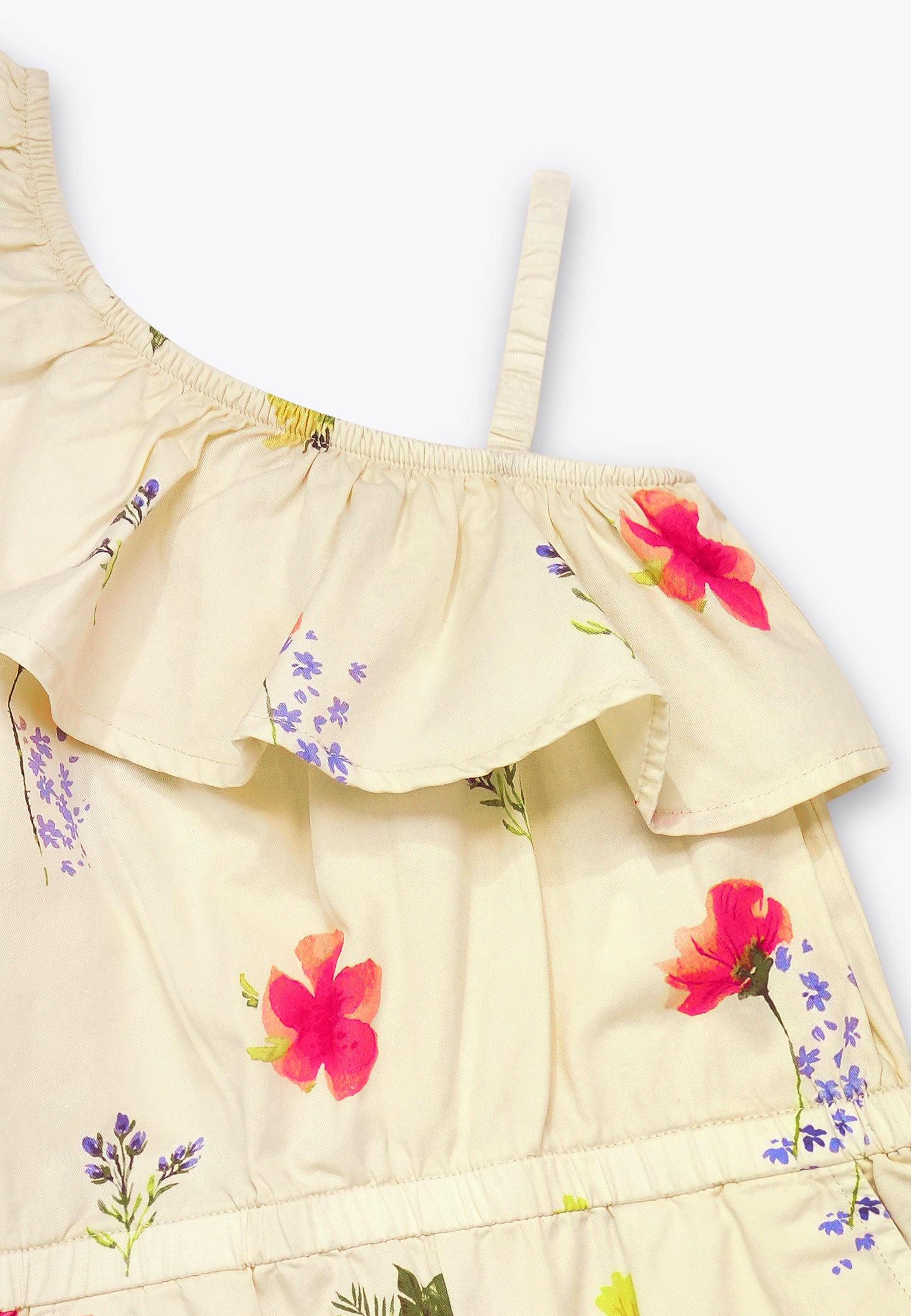 Gabardine Jumpsuit with Allover Print