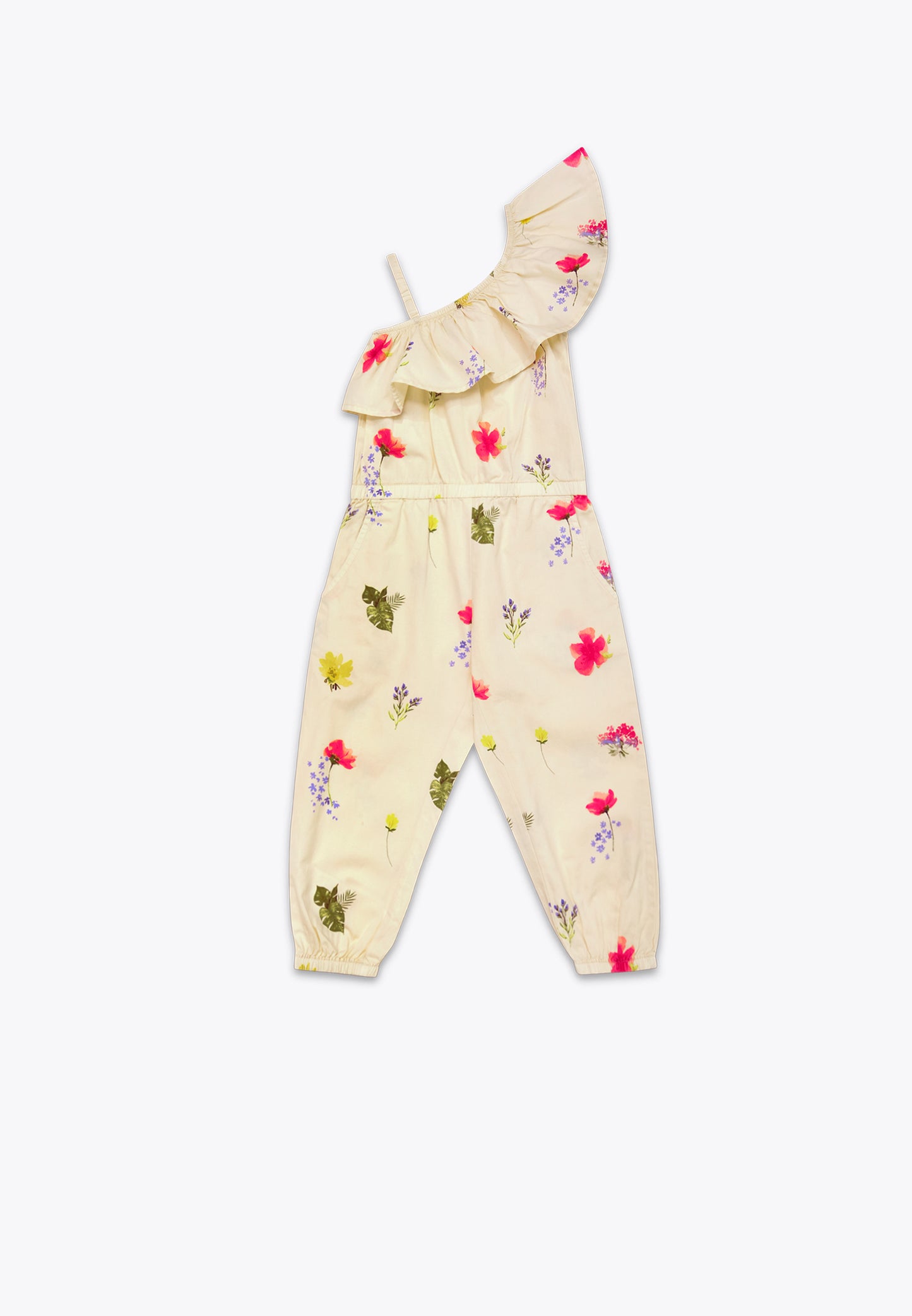 Gabardine Jumpsuit with Allover Print
