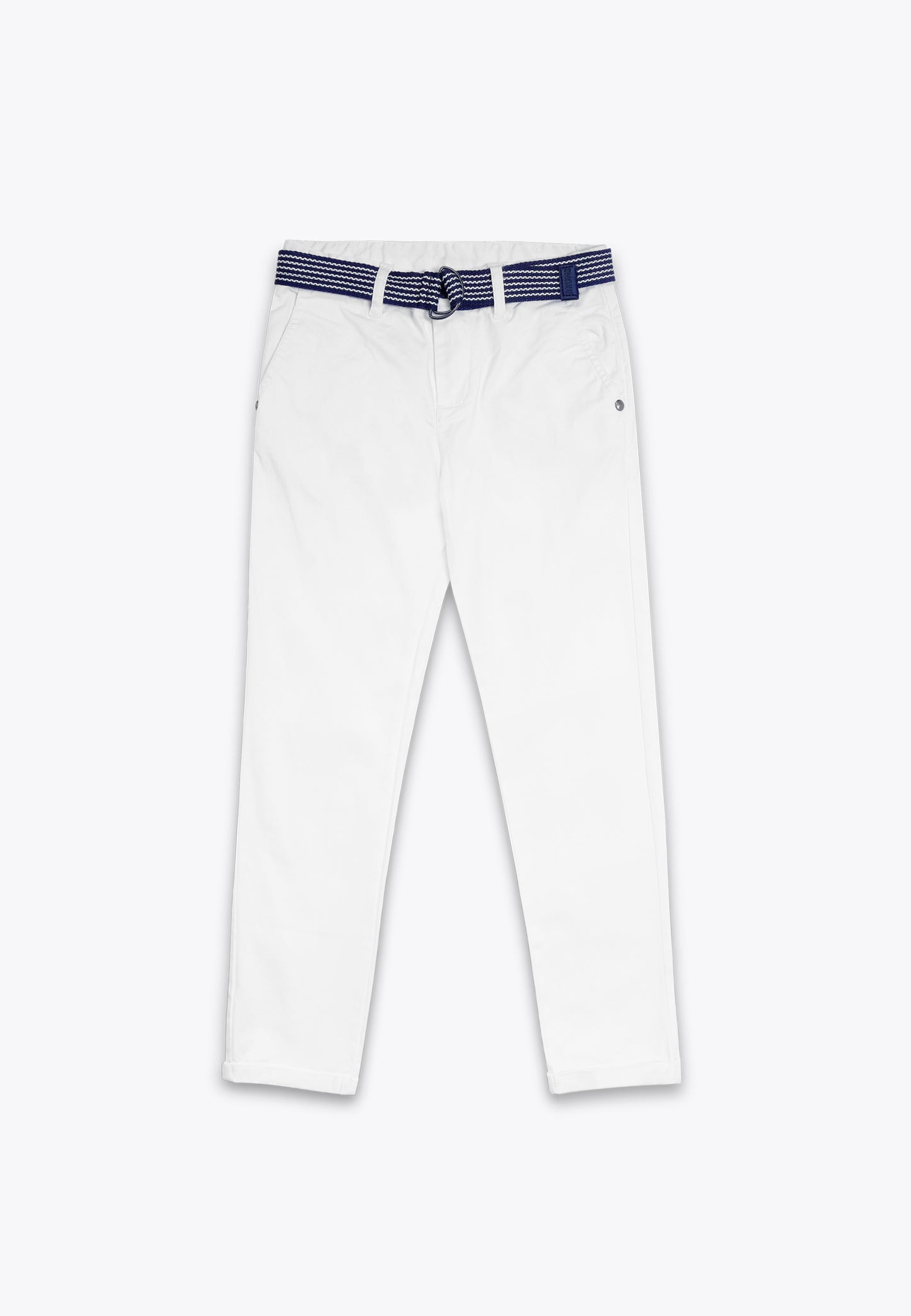Pantalone con Cintura in Gabardine Elastico