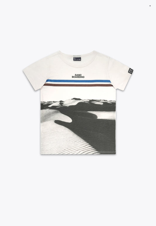 Slub Jersey Printed T-Shirt