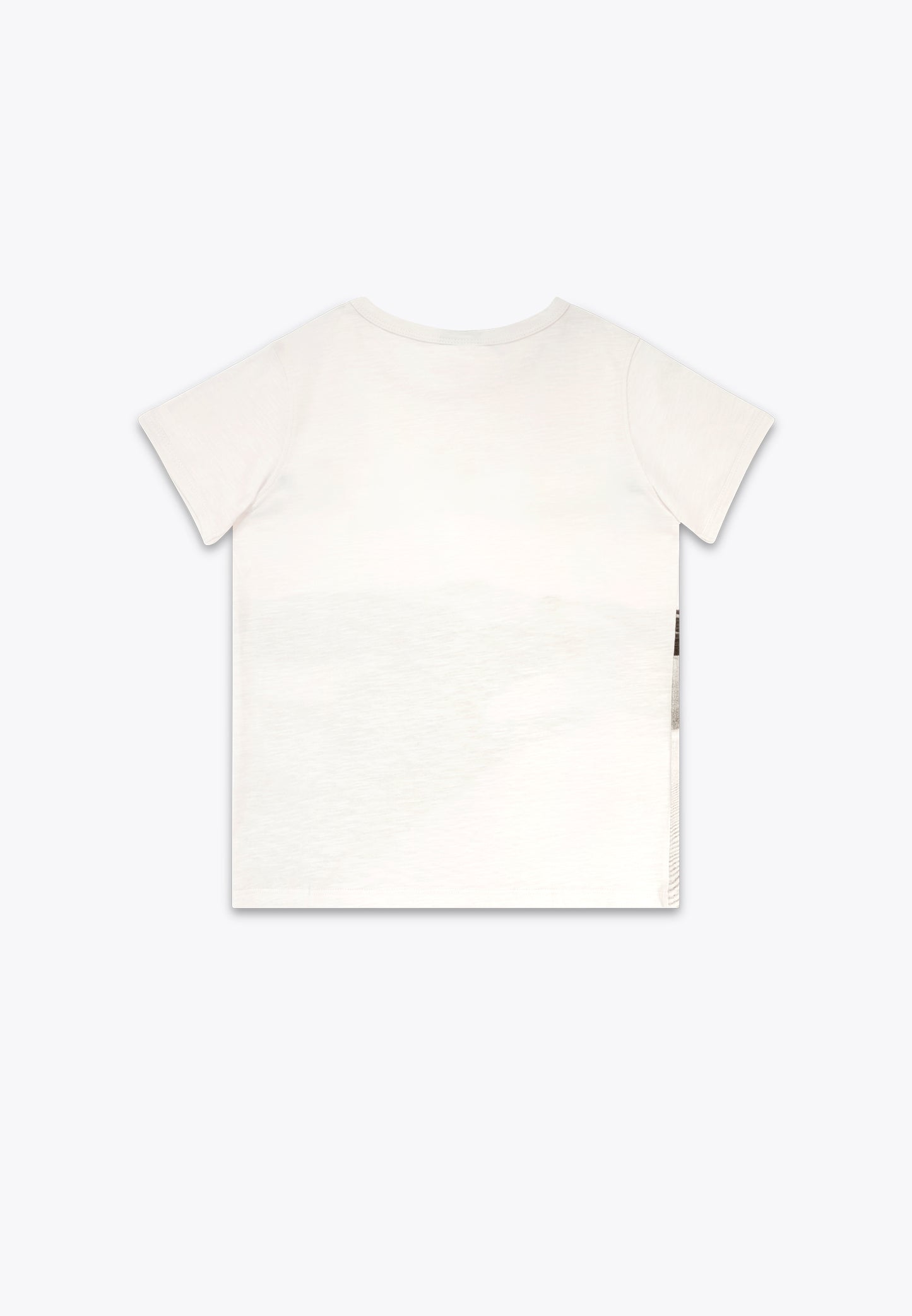 T-Shirt con Stampa in Jersey Slub