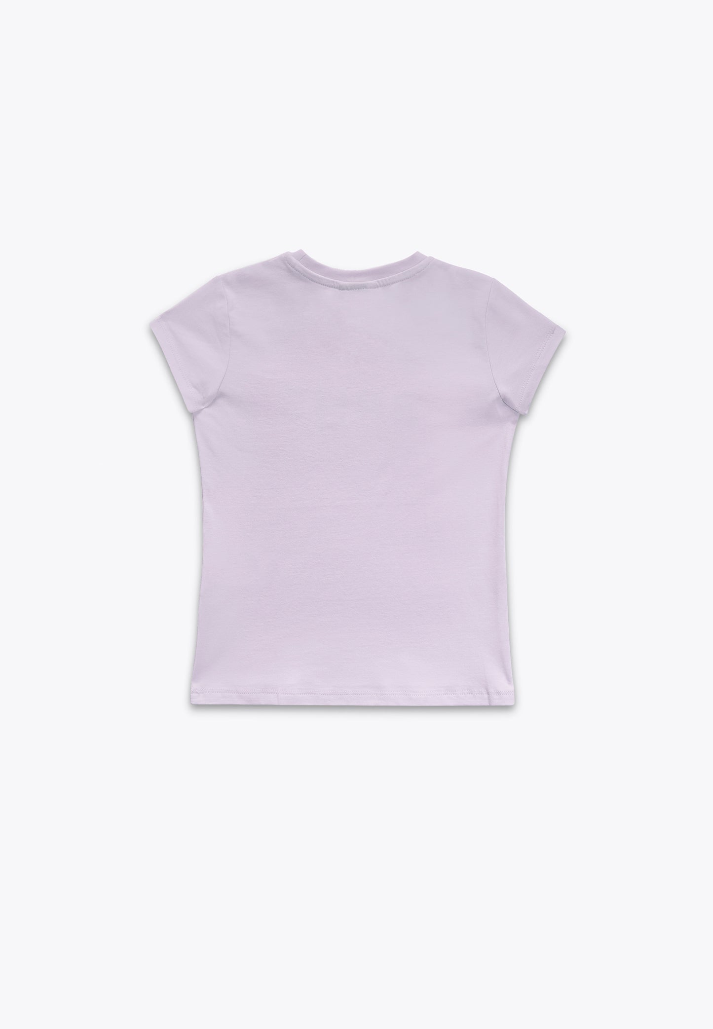 T-Shirt con Stampa e Applicazioni in Jersey Stretch
