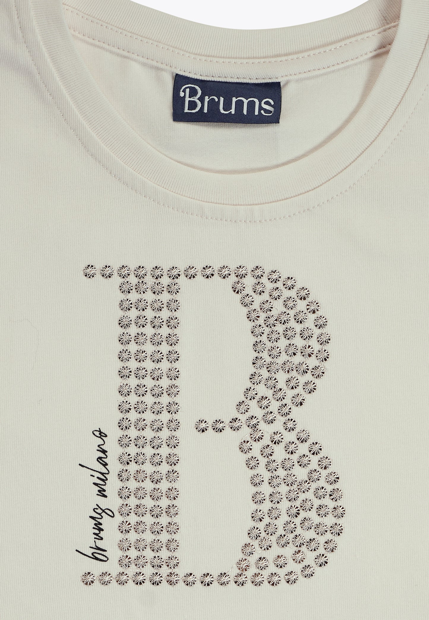 T-Shirt con Applicazioni in Jersey Stretch