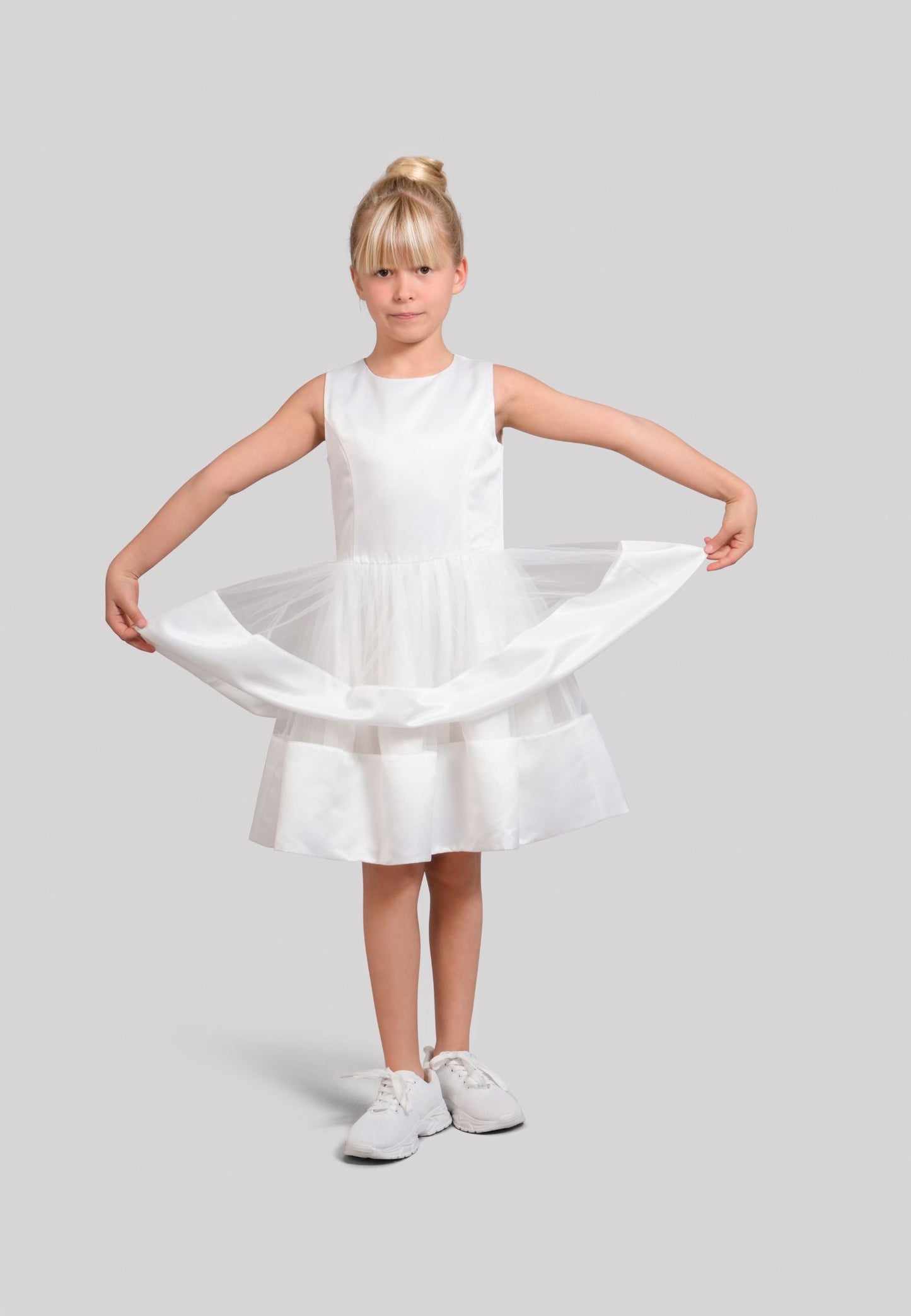 Abito in Raso e Tulle