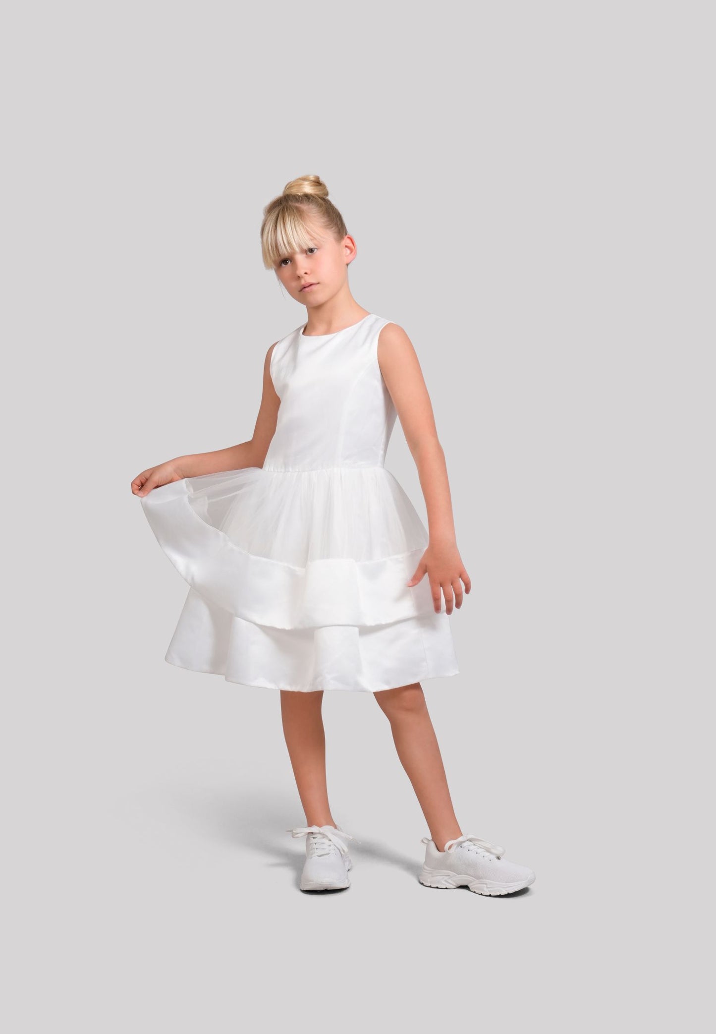 Abito in Raso e Tulle