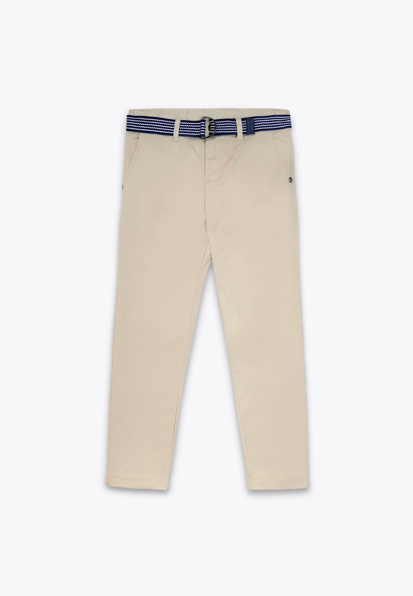Pantalone con Cintura in Gabardine Elastico