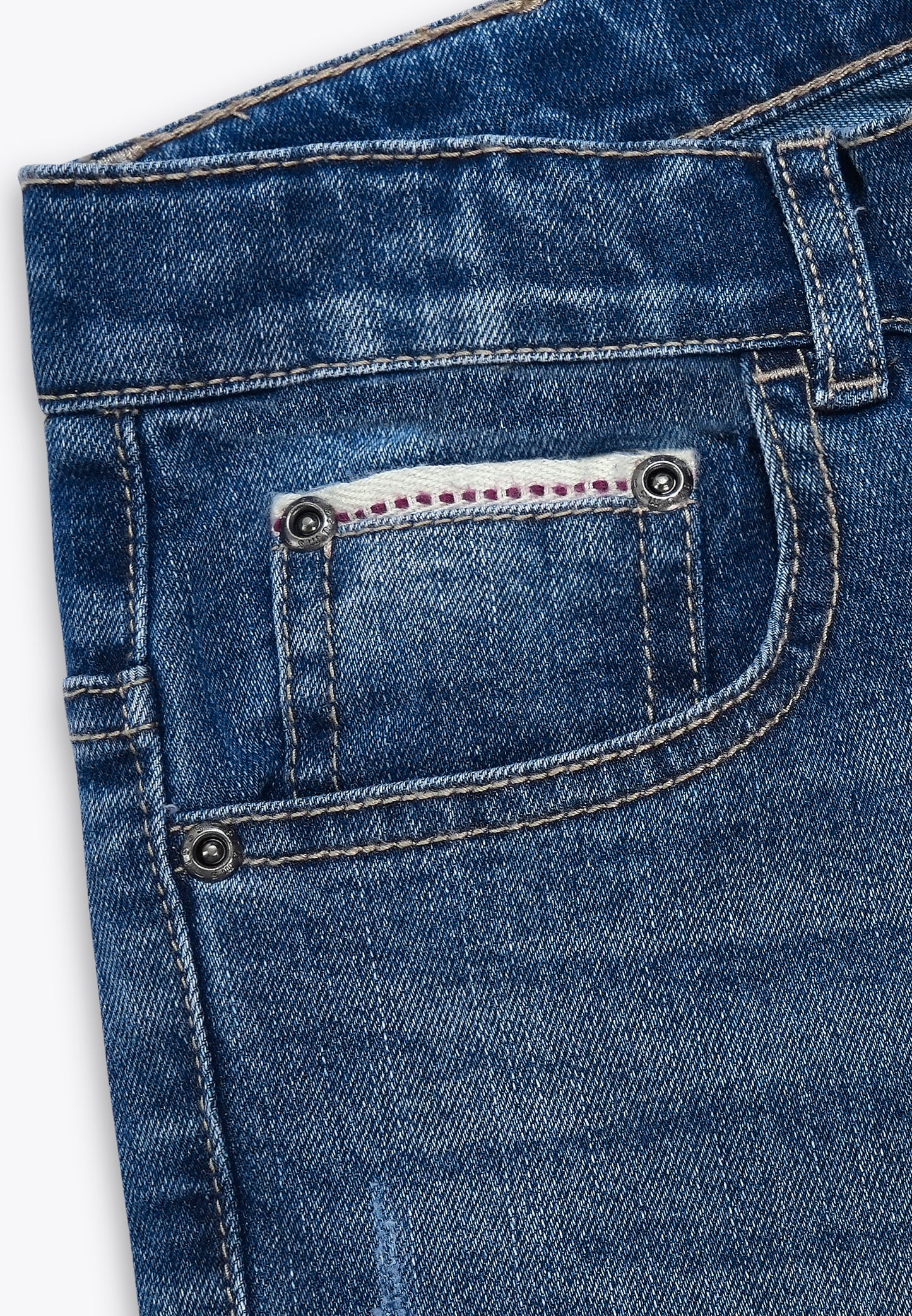 Pantalone Slim in Denim Elastico REPREVE