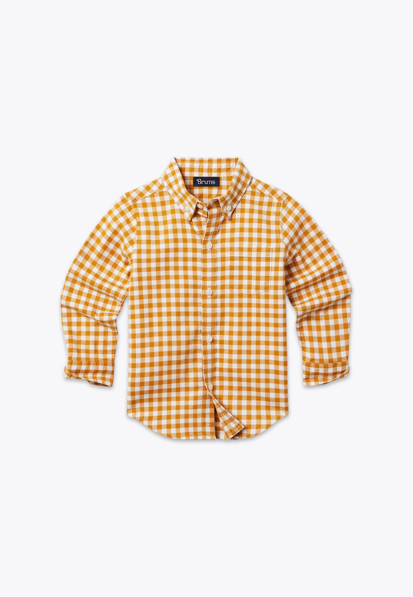 Camicia Gingham Garzata in Twill