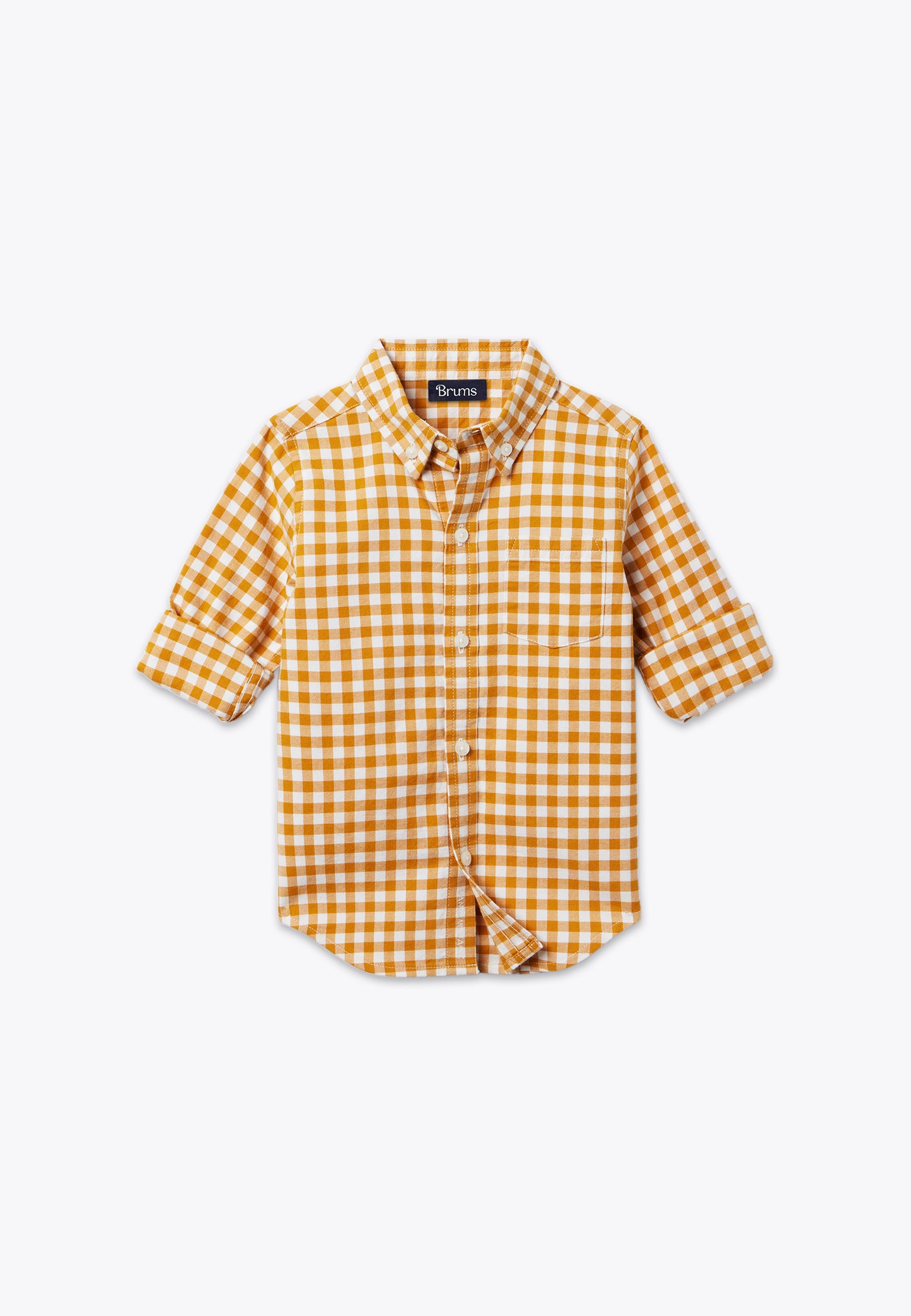 Camicia Gingham Garzata in Twill