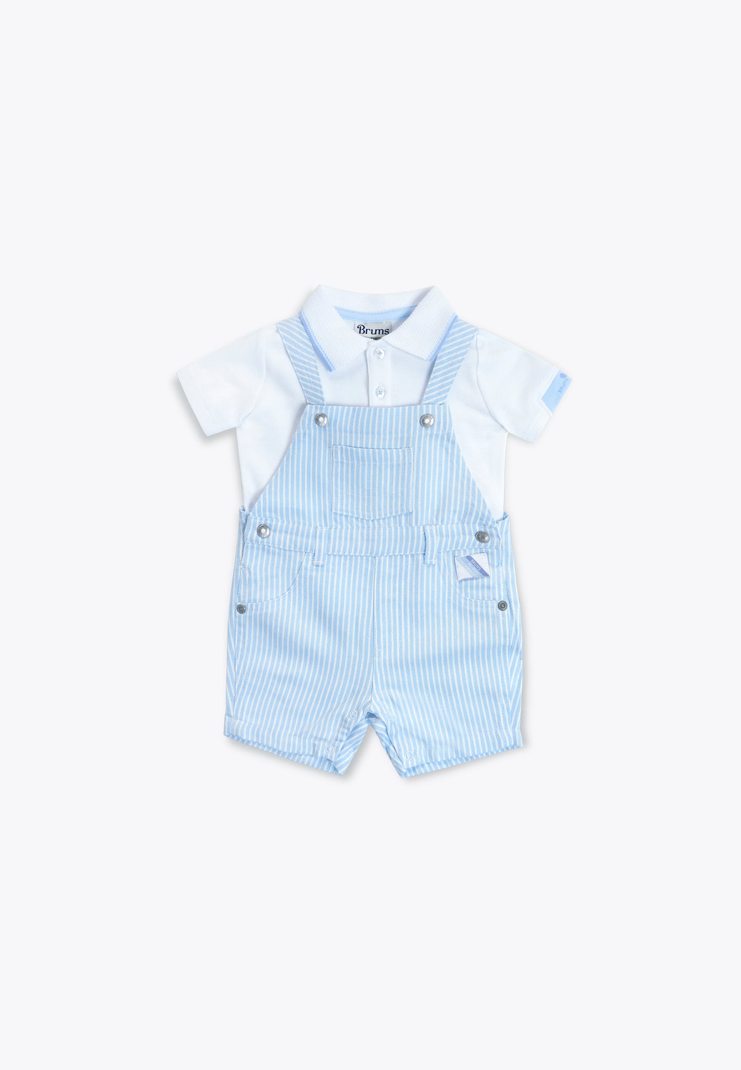 2-Piece Drill Set: Polo Shirt and Dungarees