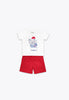 Completo 2 Pezzi in Jersey: T-Shirt e Shorts