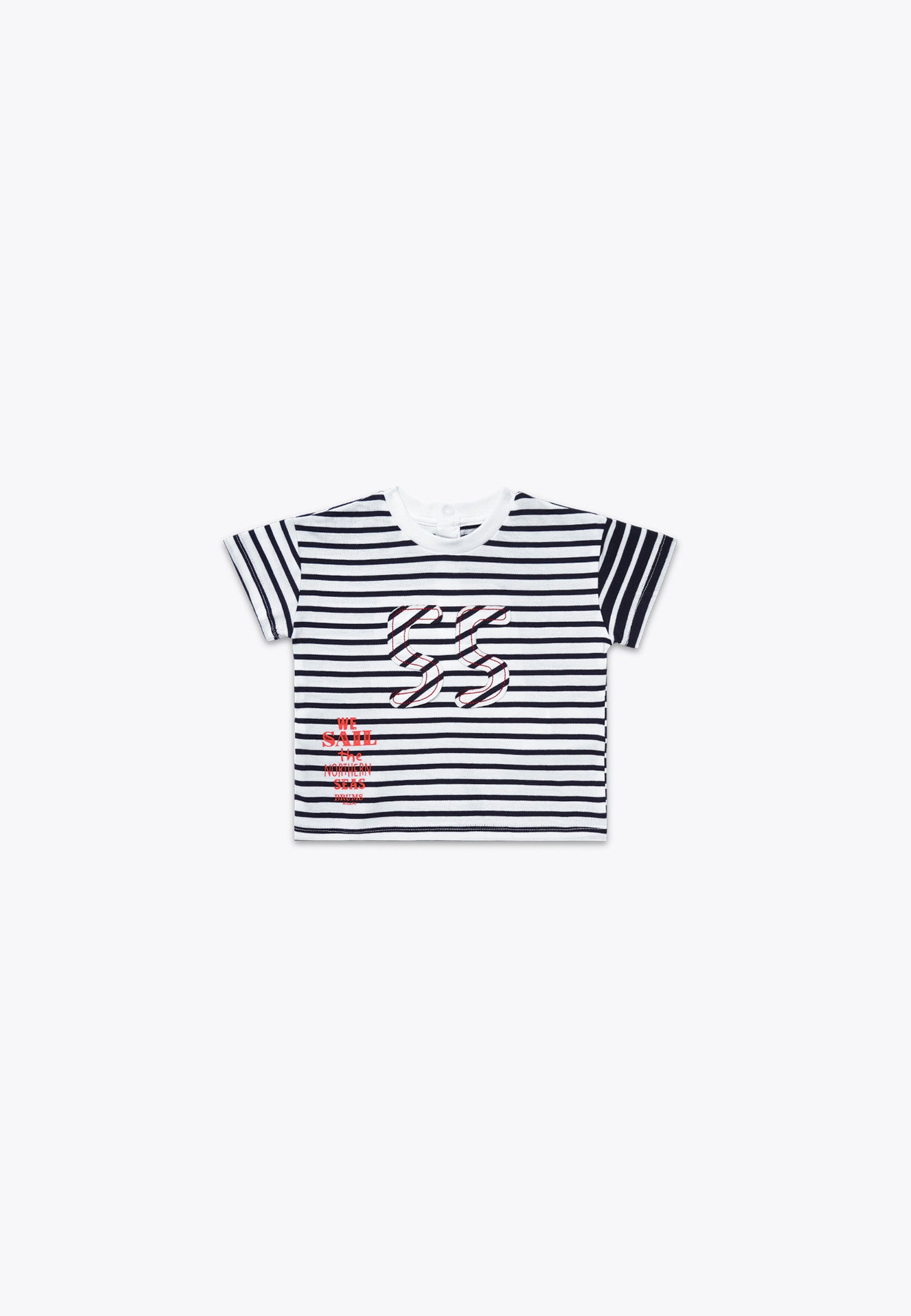 Yarn-Dyed Striped T-Shirt in BCI Jersey