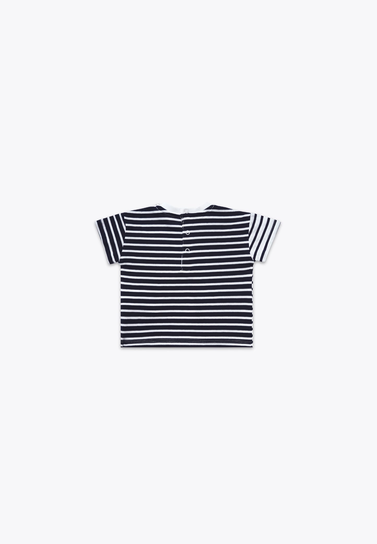 Yarn-Dyed Striped T-Shirt in BCI Jersey