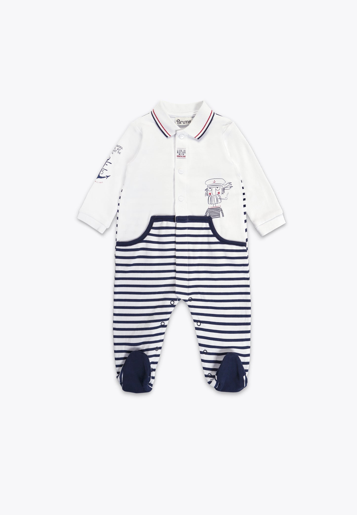Interlock Onesie with Front Opening