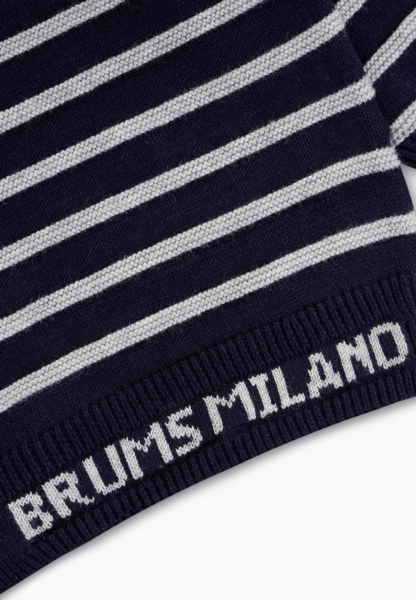 Striped Knitted Crew Neck Top