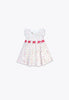 Dress with Poplin Ribbons