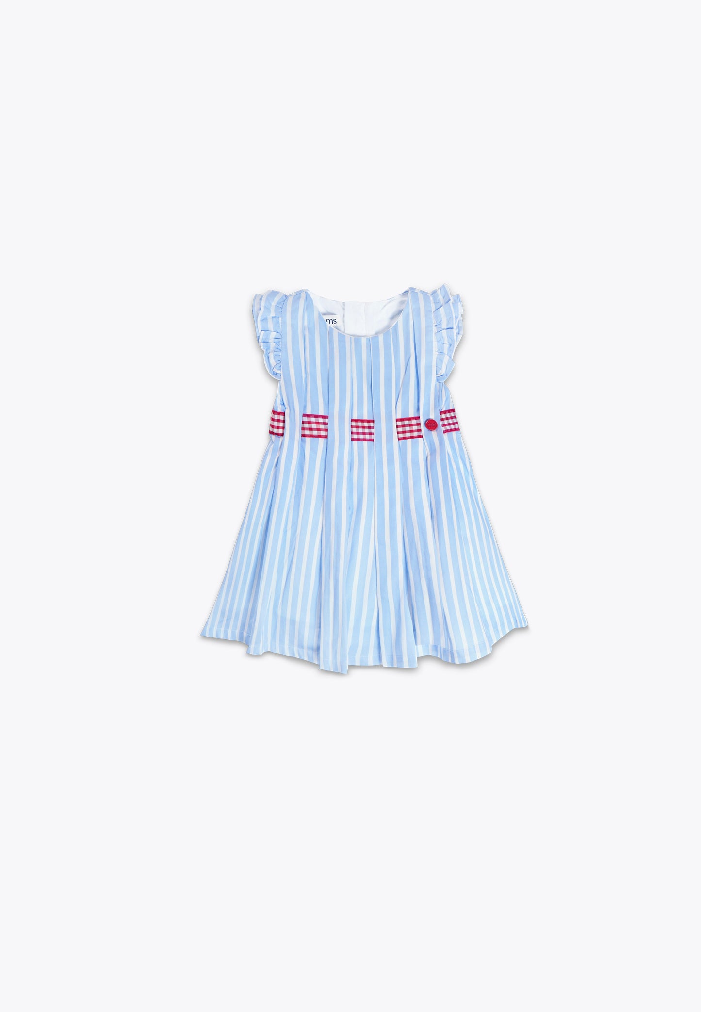 Dress with Poplin Ribbons