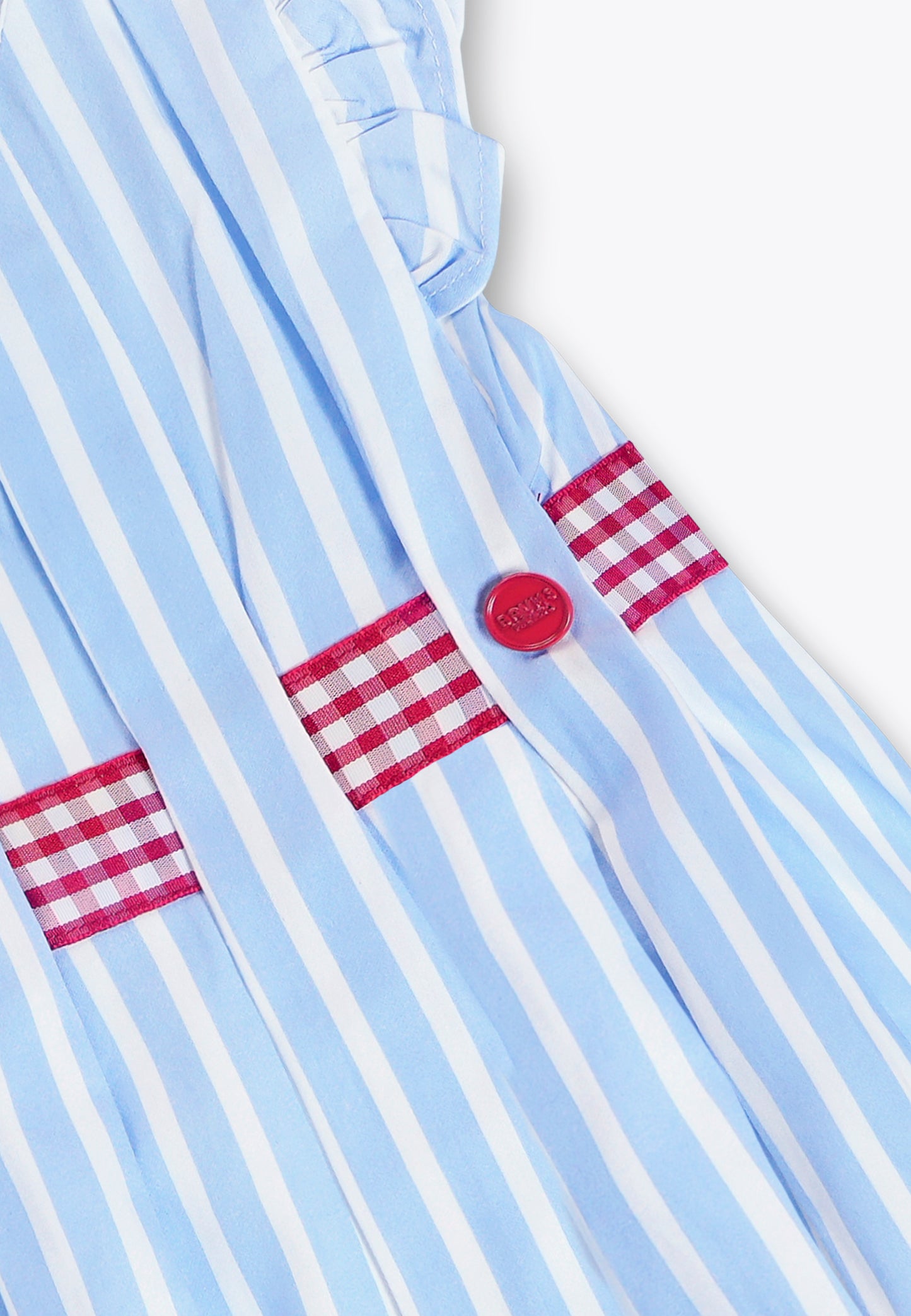 Dress with Poplin Ribbons
