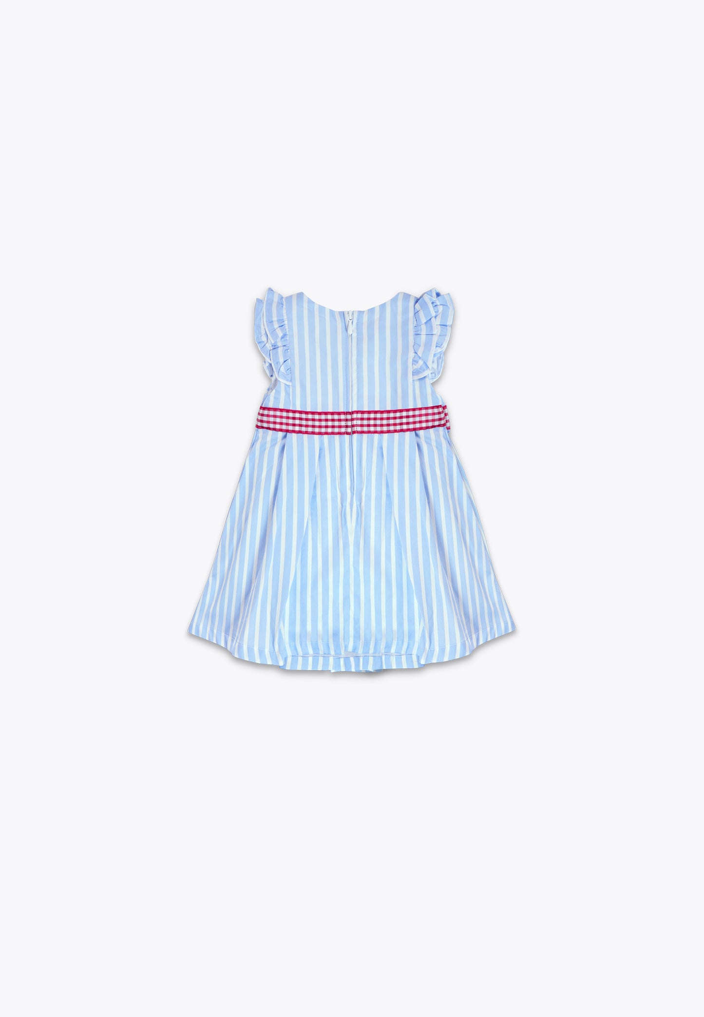 Dress with Poplin Ribbons