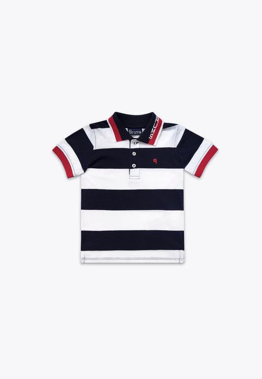 Polo Rigata in Jersey BCI