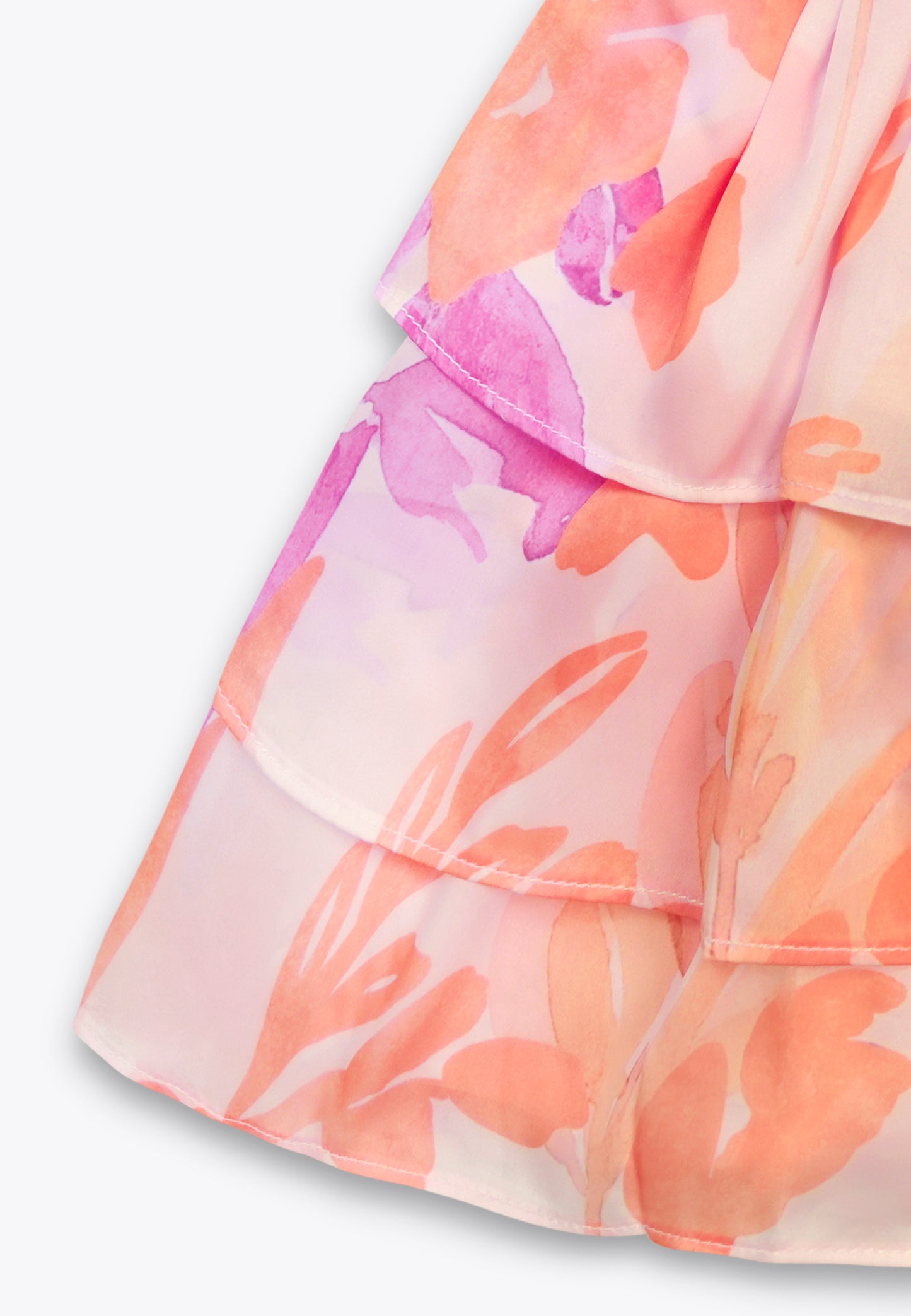 Patterned Satin Skirt