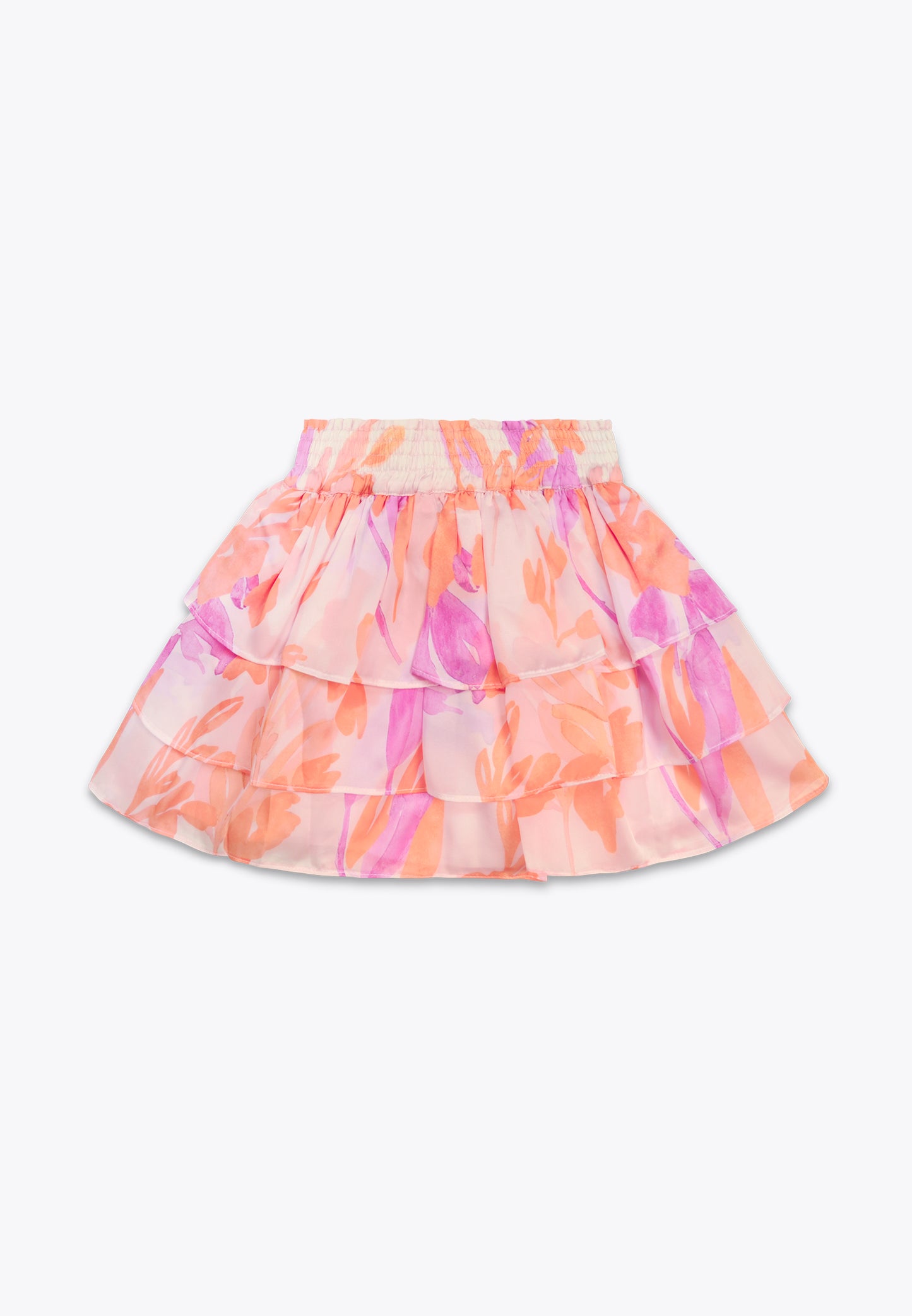 Patterned Satin Skirt