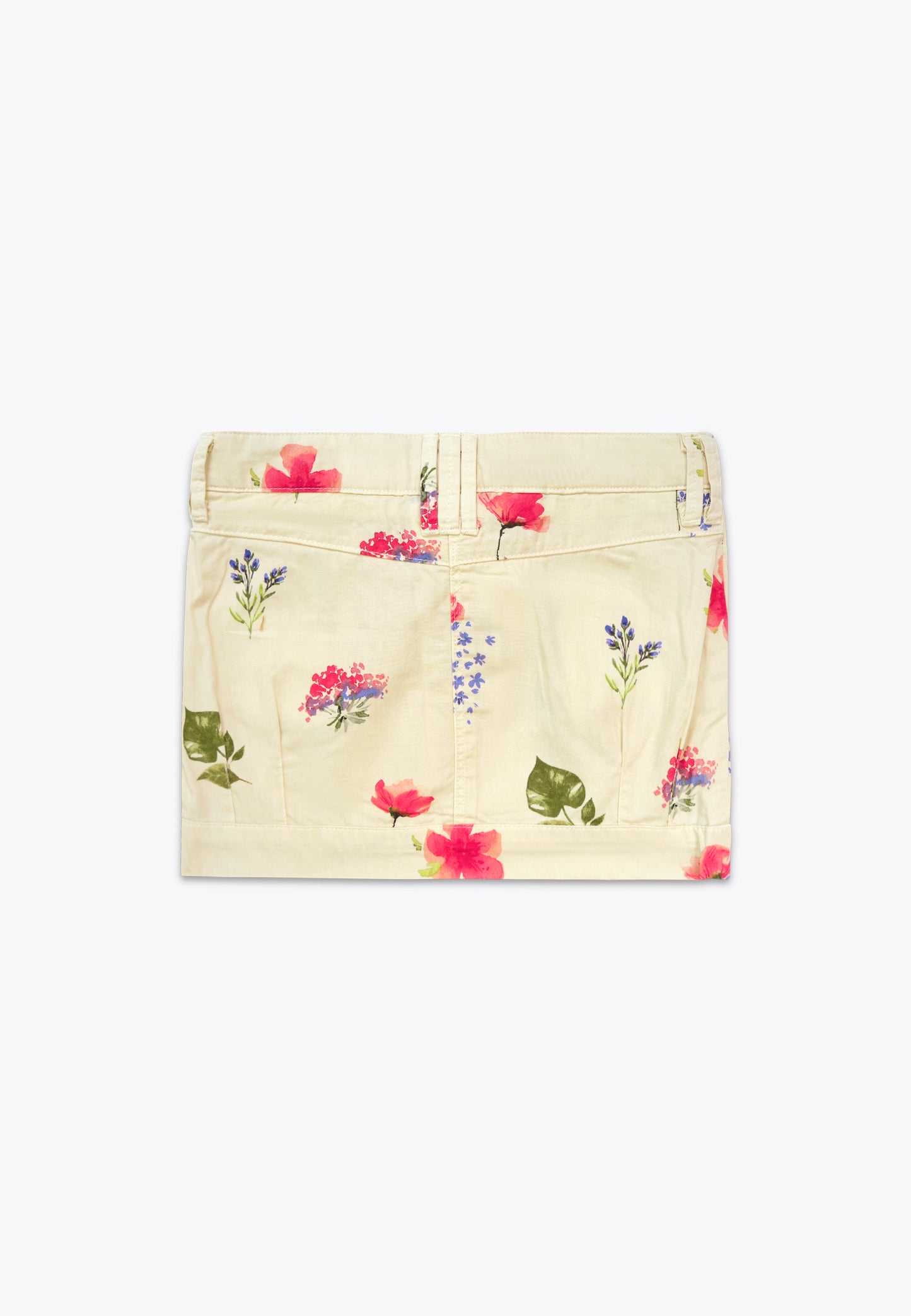 Gonna con Stampa Allover in Gabardine