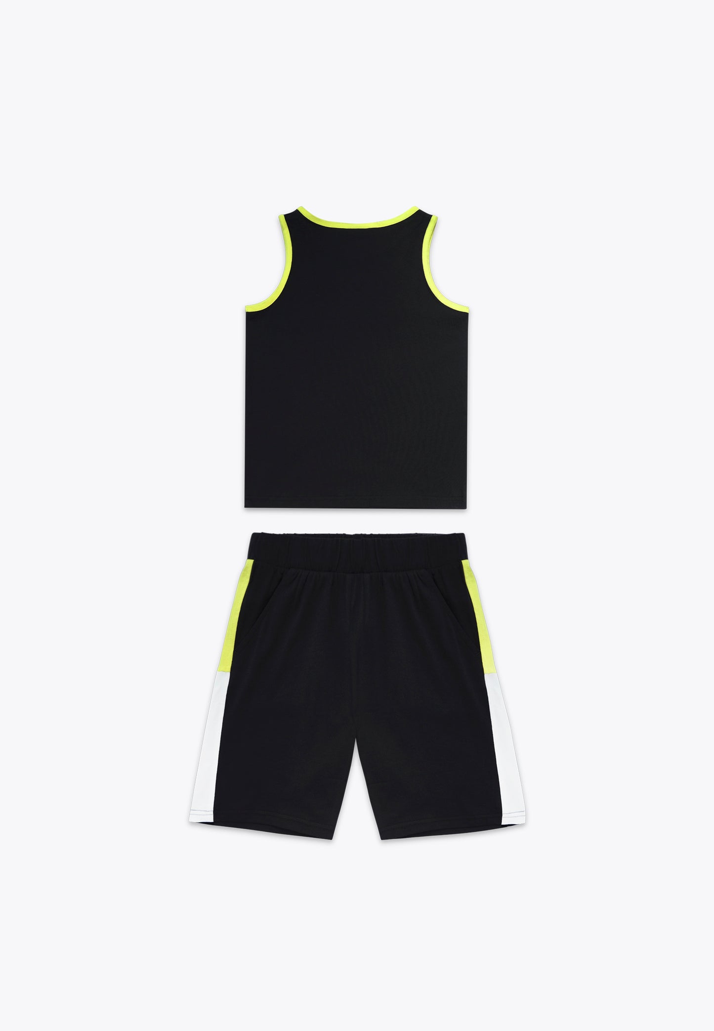 Completo 3 Pezzi in Jersey: T-Shirt, Canotta e Shorts