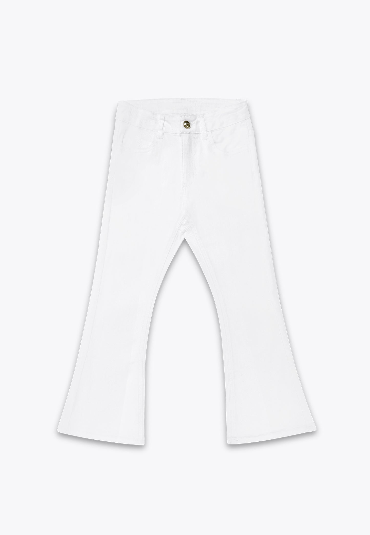 Flared Pants in Drill Stretch
