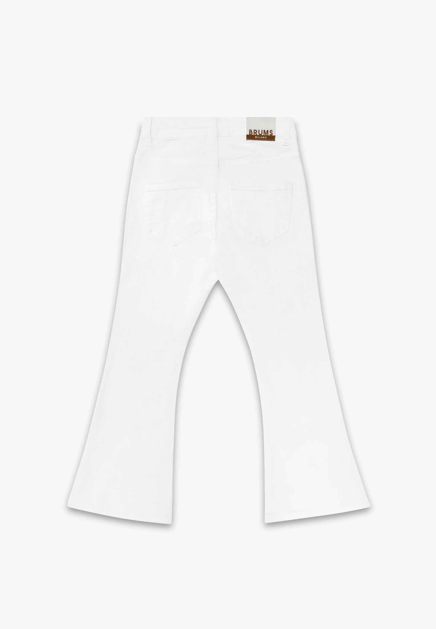 Flared Pants in Drill Stretch
