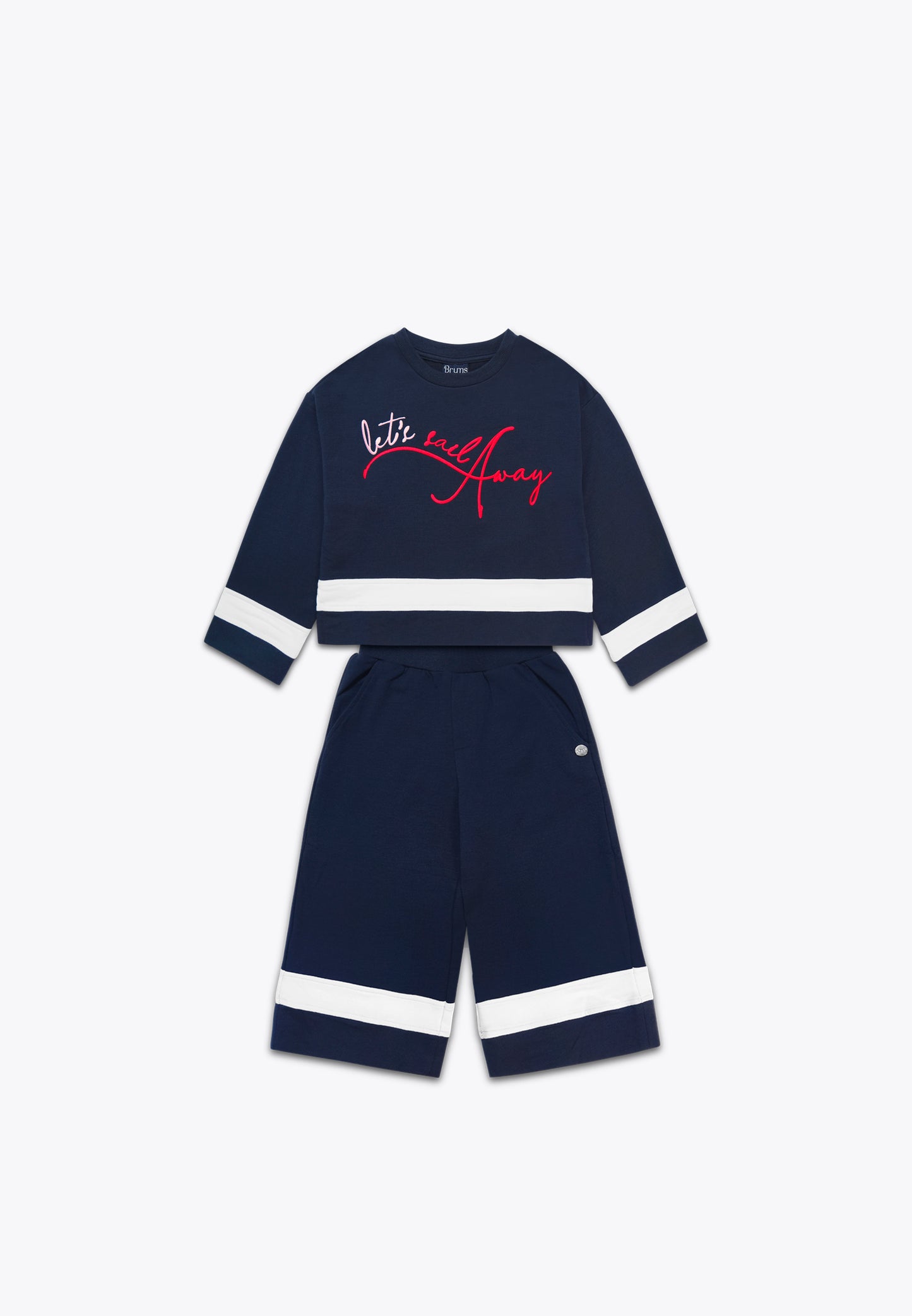 2-Pieced Set in Stretch Fleece: Top and Pants