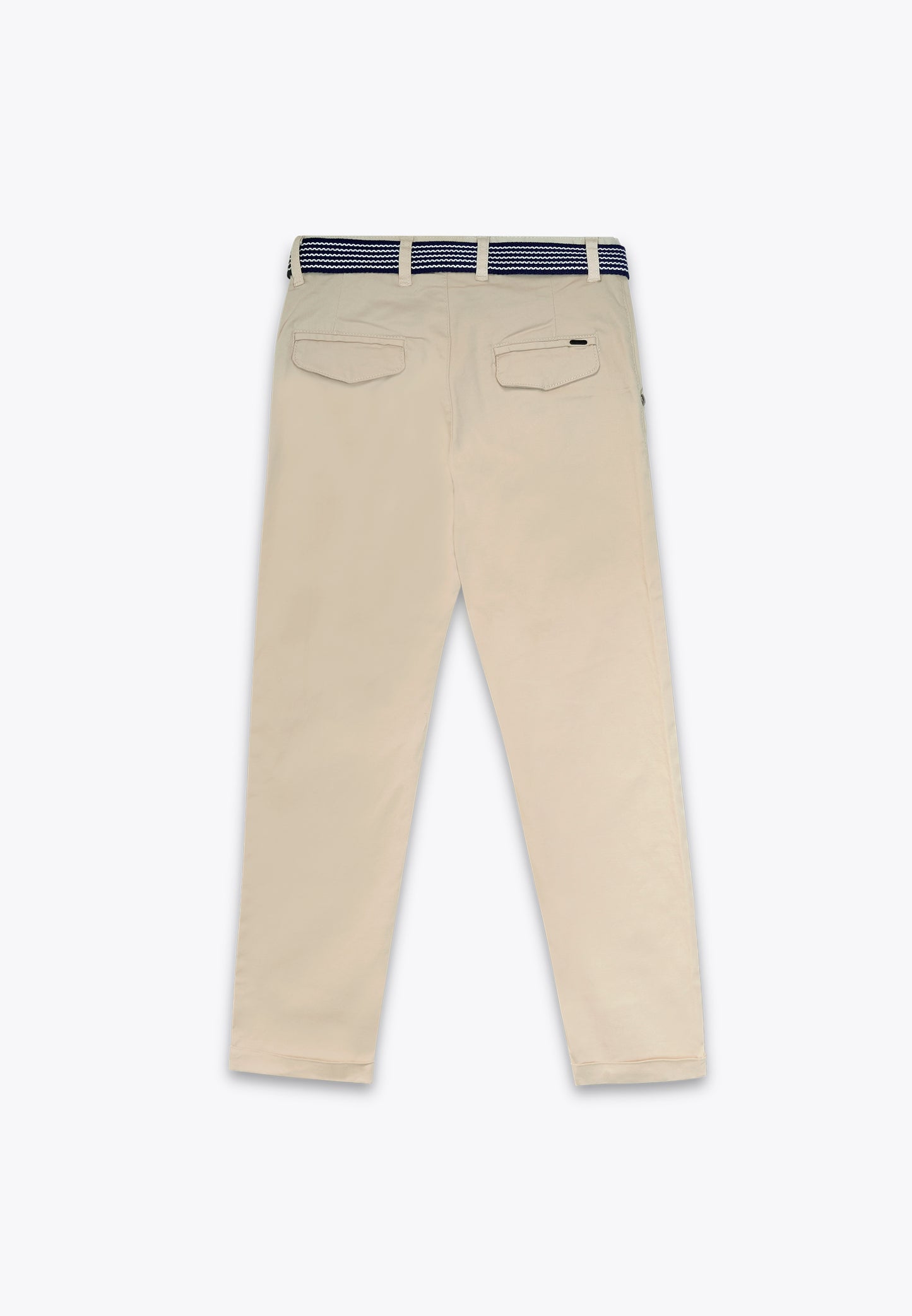 Pantalone con Cintura in Gabardine Elastico