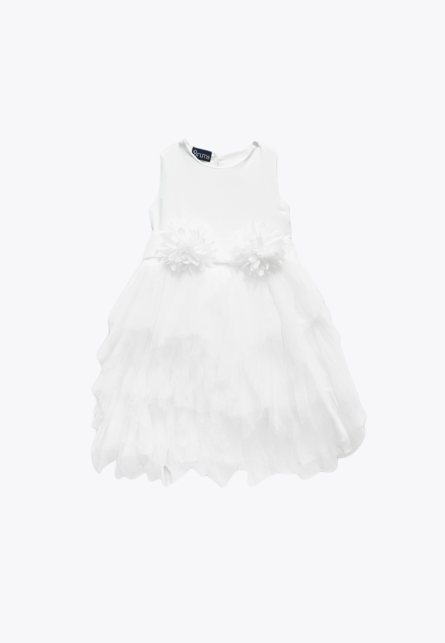 Abito con Coprispalle in Satin e Tulle